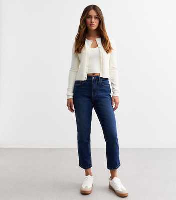 Petite Blue Straight Leg Jeans