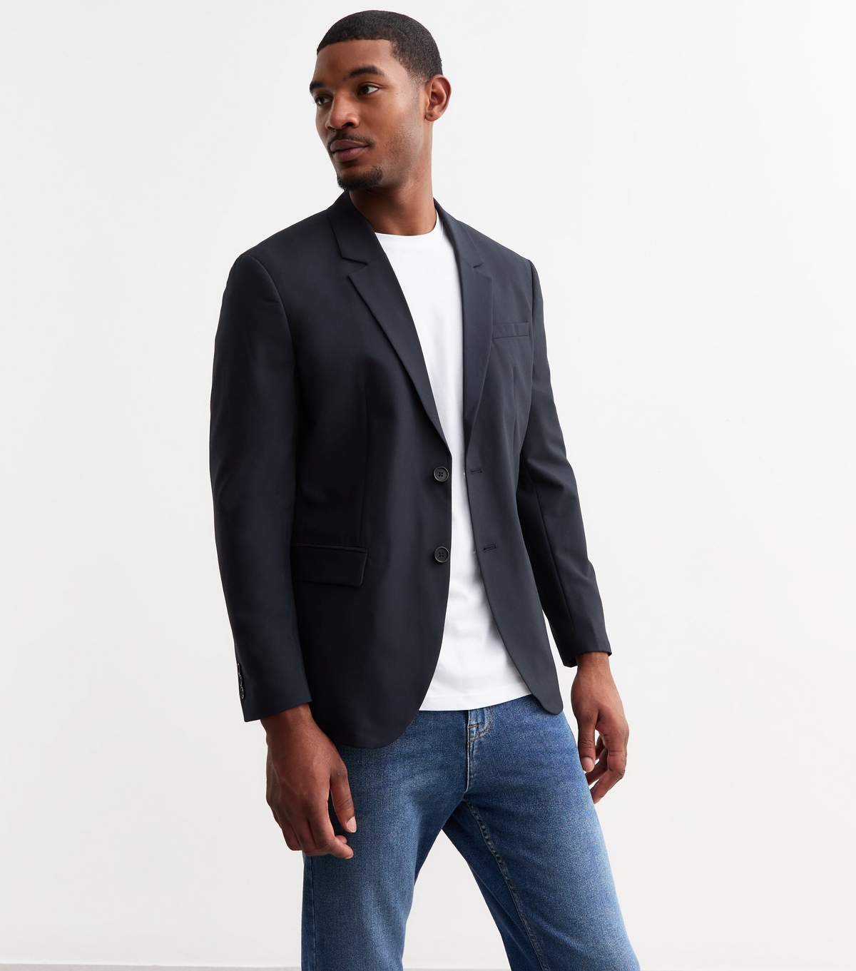 Men's Navy Regular Blazer Jack & Jones New Look