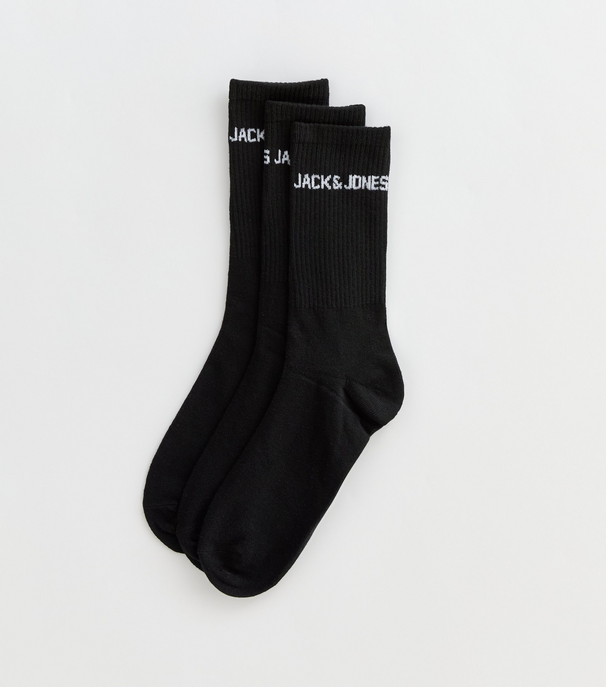 Men's 5 Pack of Black Tennis Socks Jack & Jones New Look