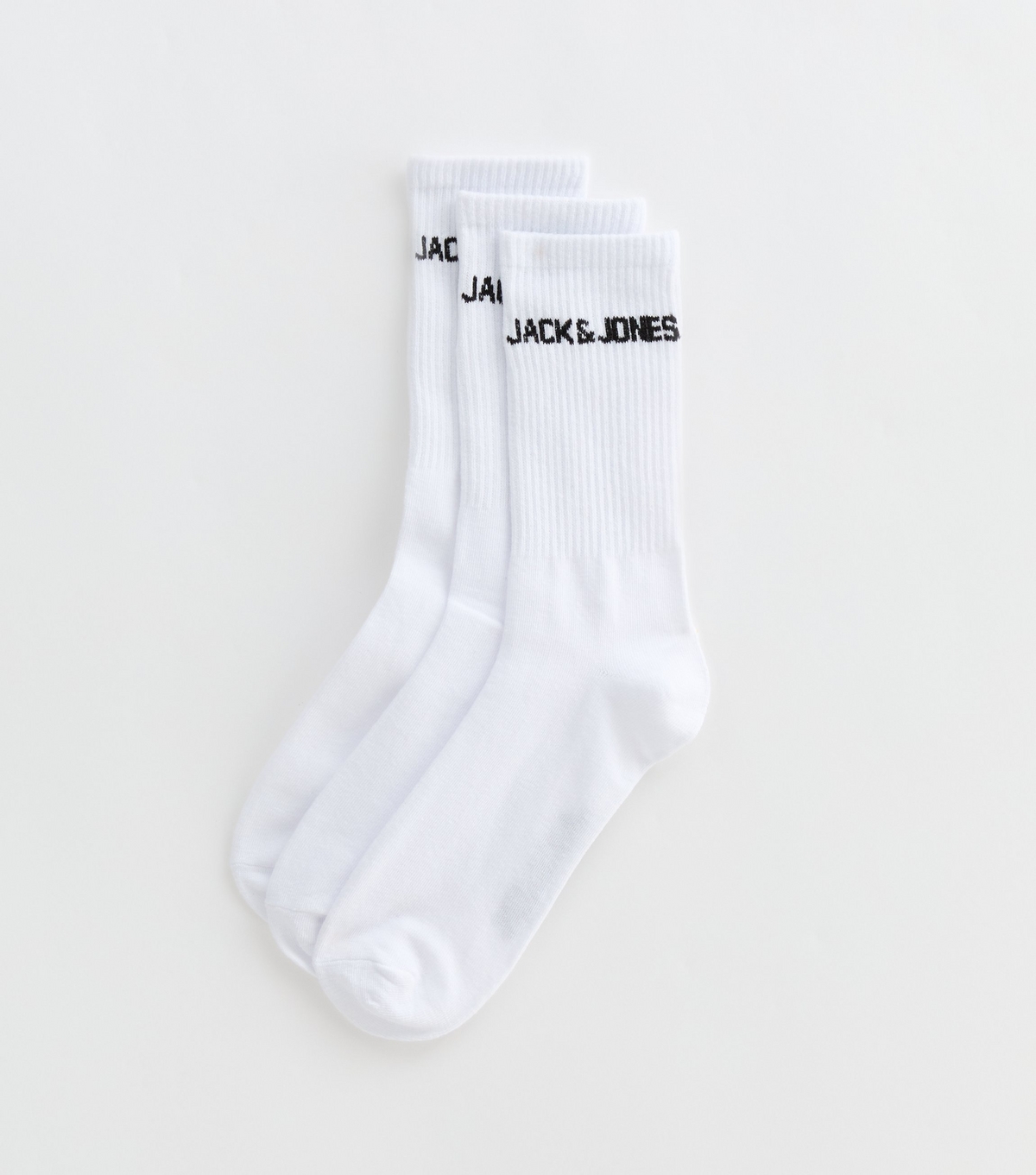 Men's 5 Pack of White Tennis Socks Jack & Jones New Look