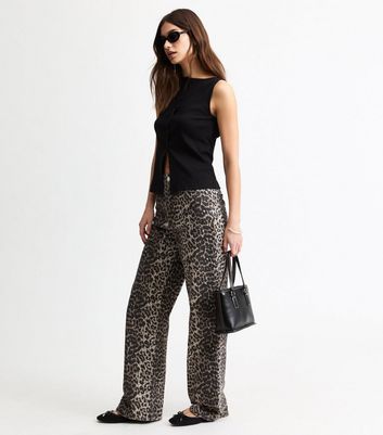 720 high rise super skinny leopard print women's jeans