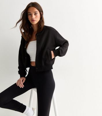 Jersey bomber jacket womens best sale