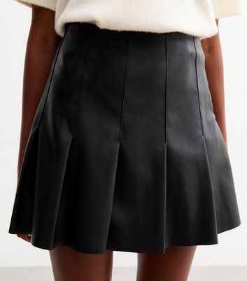 Leather pleated skirt oasis best sale