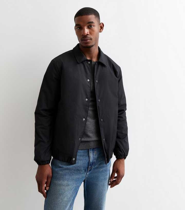 Black Regular Padded Coach Jacket | New Look