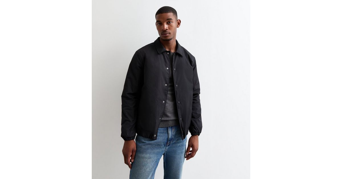 Black Regular Padded Coach Jacket | New Look