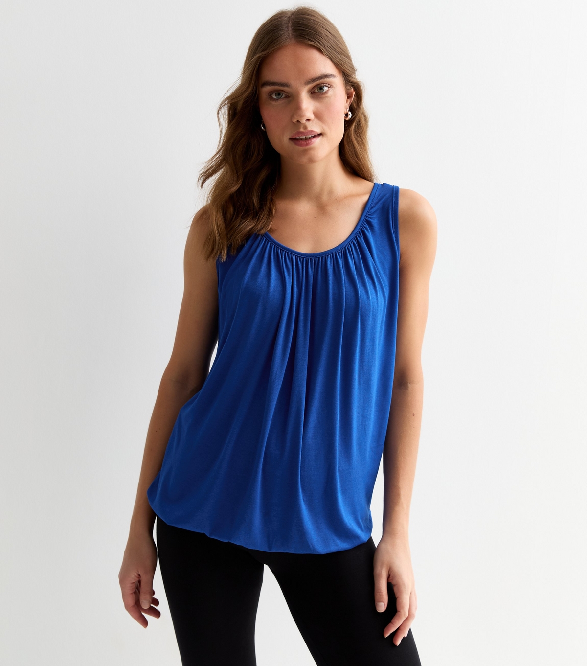 Women's Bright Blue Oversized Top Gini London New Look