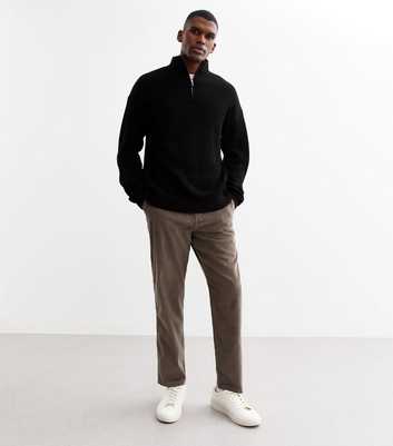 Brown Regular Corduroy Trousers