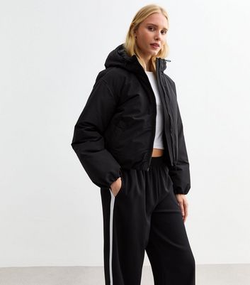 Hooded short jackets womens best sale