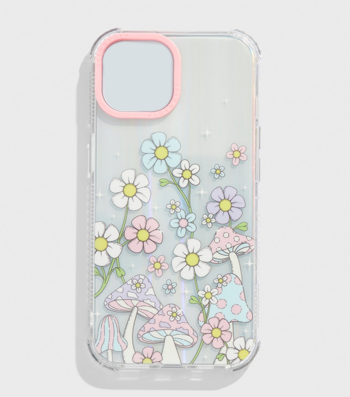 Multicoloured Mushroom Flower Print iPhone Case Skinnydip New Look