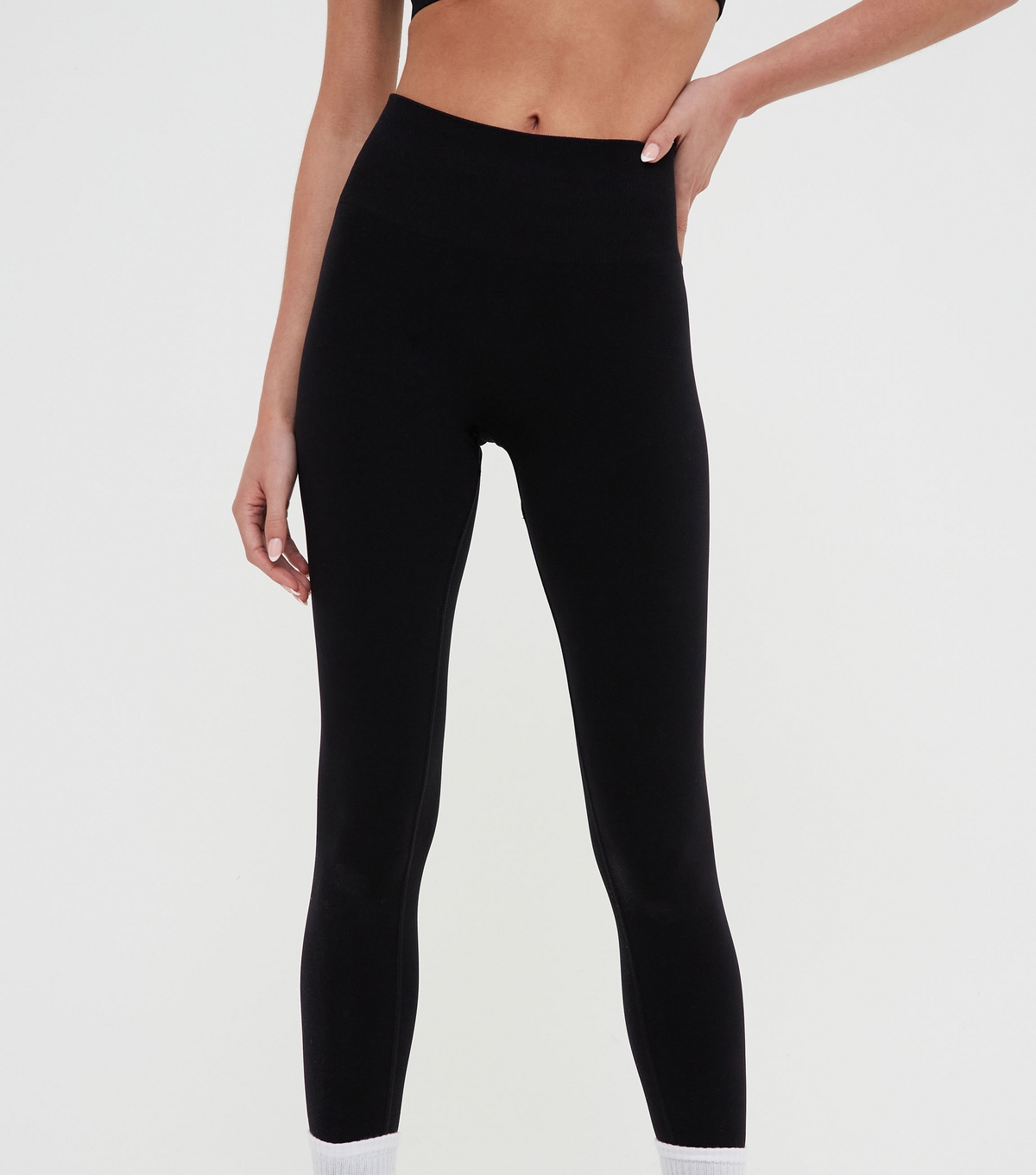 Women's Black Sculpting Leggings WKNDGIRL New Look