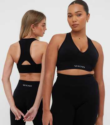 WKNDGIRL Black Seamless Crop Bralette