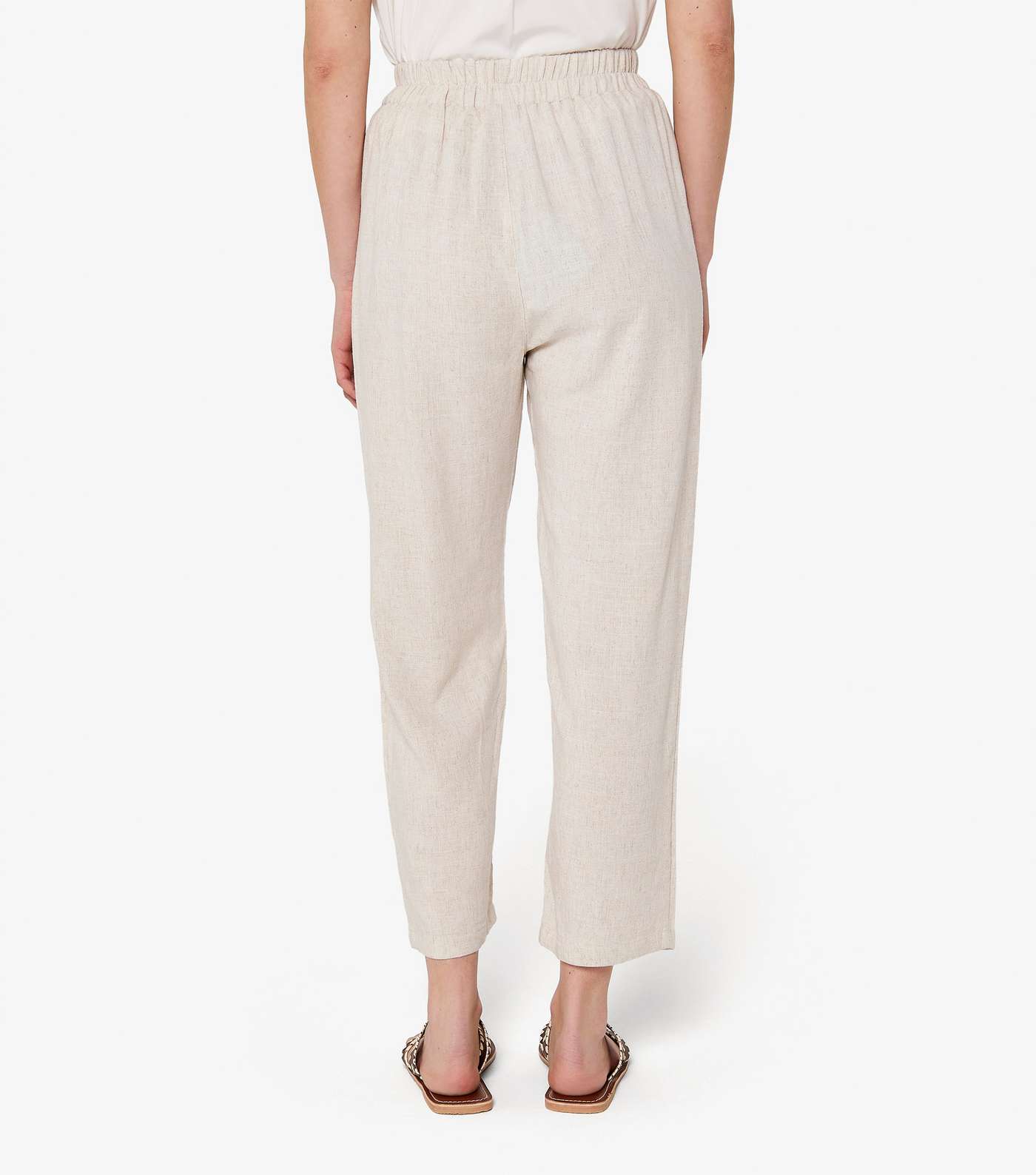 Apricot Stone Tie Waist Trousers Image 3