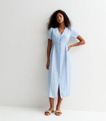 Light blue tea dress best sale