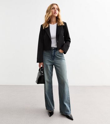 Black Cropped Blazer