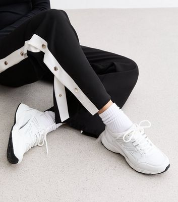 New look white chunky trainers online