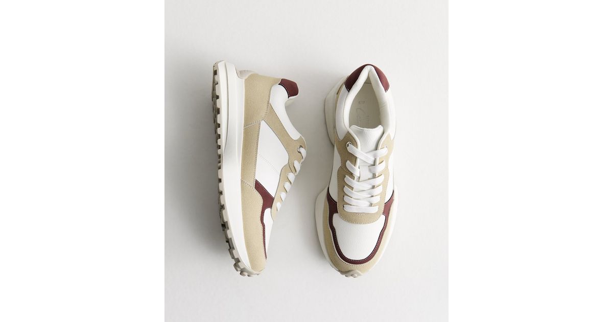 colour block chunky trainers