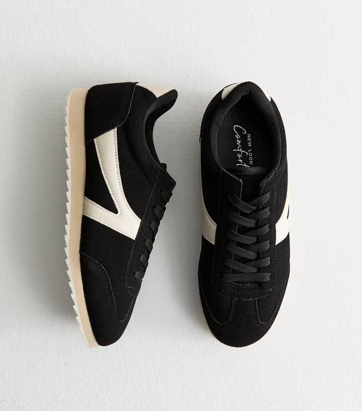Endurance Edge Lace-Up Faux Suede Sneakers (Brown)