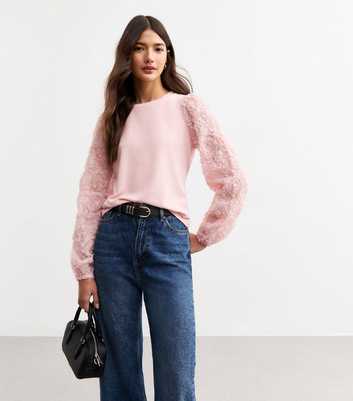 Pink Rose Sleeve Top