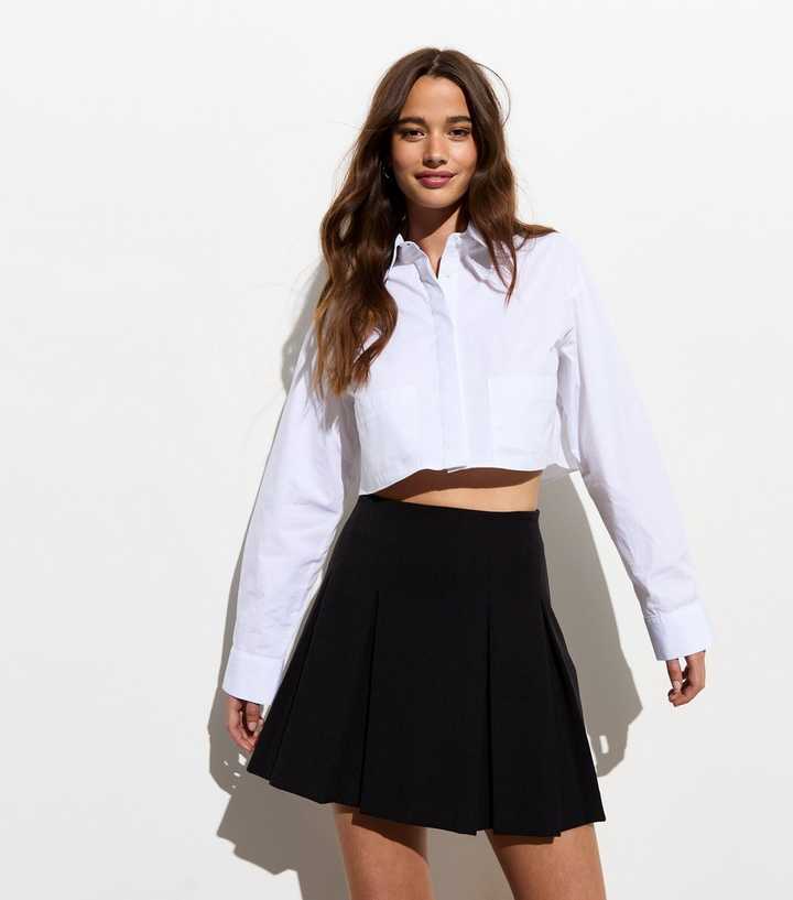 Black Box-Pleated Mini Skort