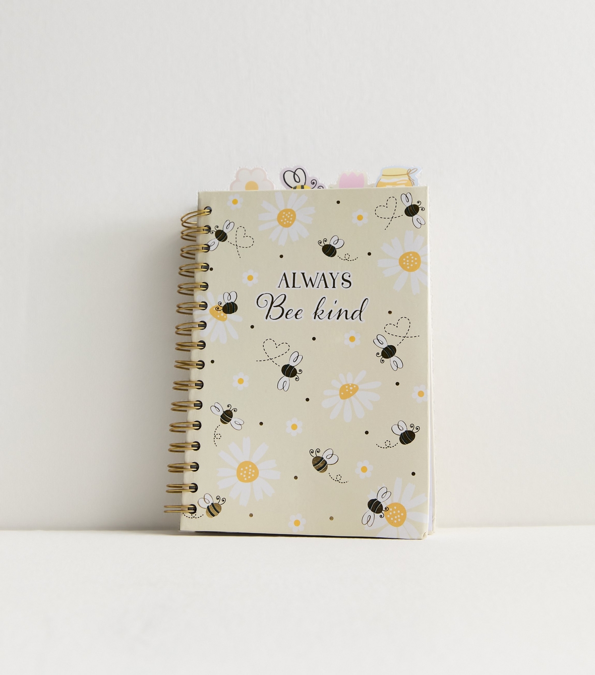 Cream Always Bee Kind Notebook New Look