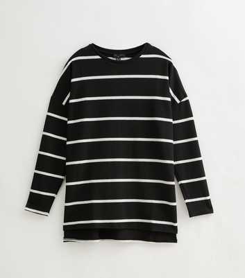 Tall Black Soft Touch Long Oversized Top