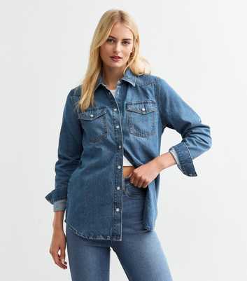 Tall Blue Denim Shirt 