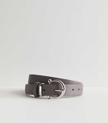 Grey Buckled Belt