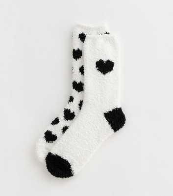 Pack Of 2 Heart Design Cosy Socks