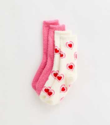 Pack of 2 Heart Cosy Socks 