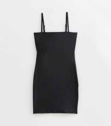Tall Black Strappy Mini Dress