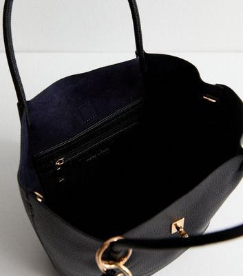 Black Mini Top Handle Crossbody Bag New Look