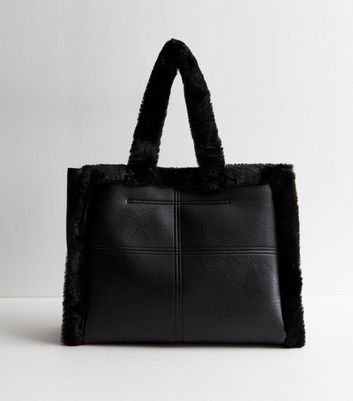 Womens large black tote bag hotsell