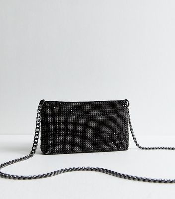 Black embellished clutch on sale