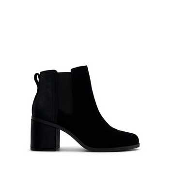 TOMS Black Evelyn Block Heel Ankle Boots