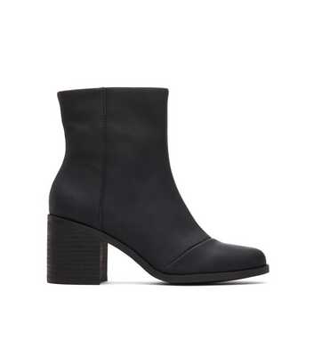 TOMS Black Evelyn Block Heel Chelsea Boots 