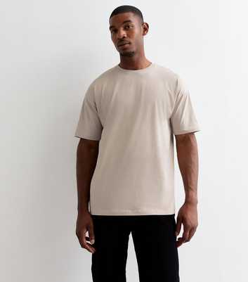 Stone Cotton Oversized T-Shirt 