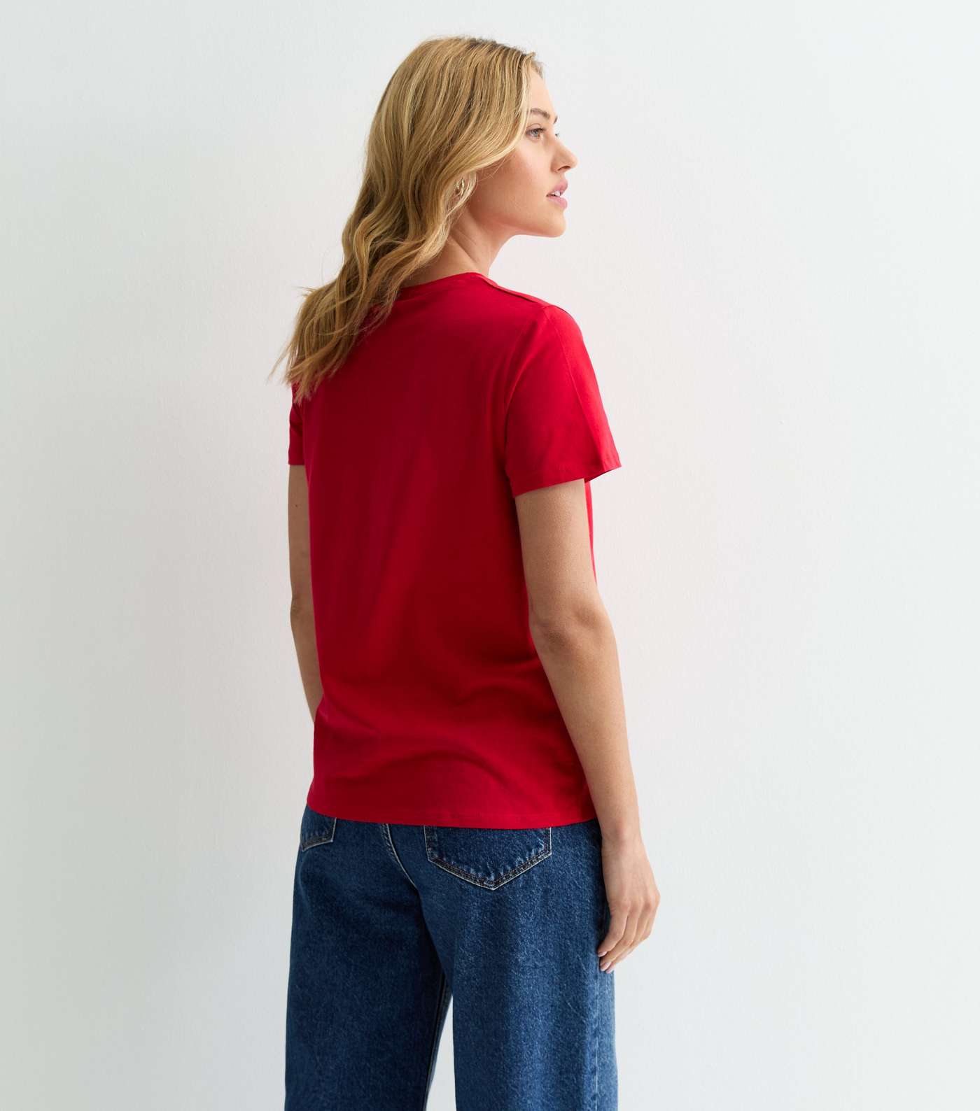 Red Cotton T-Shirt  Image 4