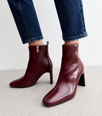 Maroon ankle booties on sale