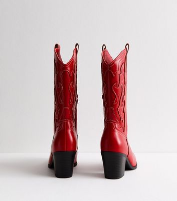 Cheap red cowgirl boots best sale