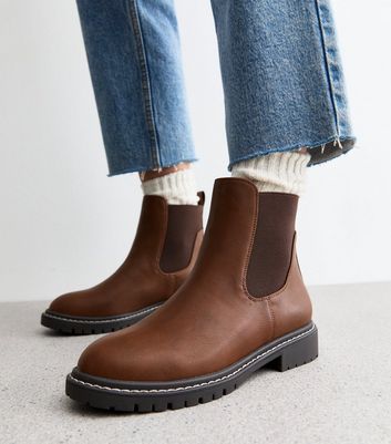 New look tan chelsea boots hotsell