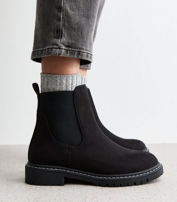 Chunky suede ankle boots hotsell