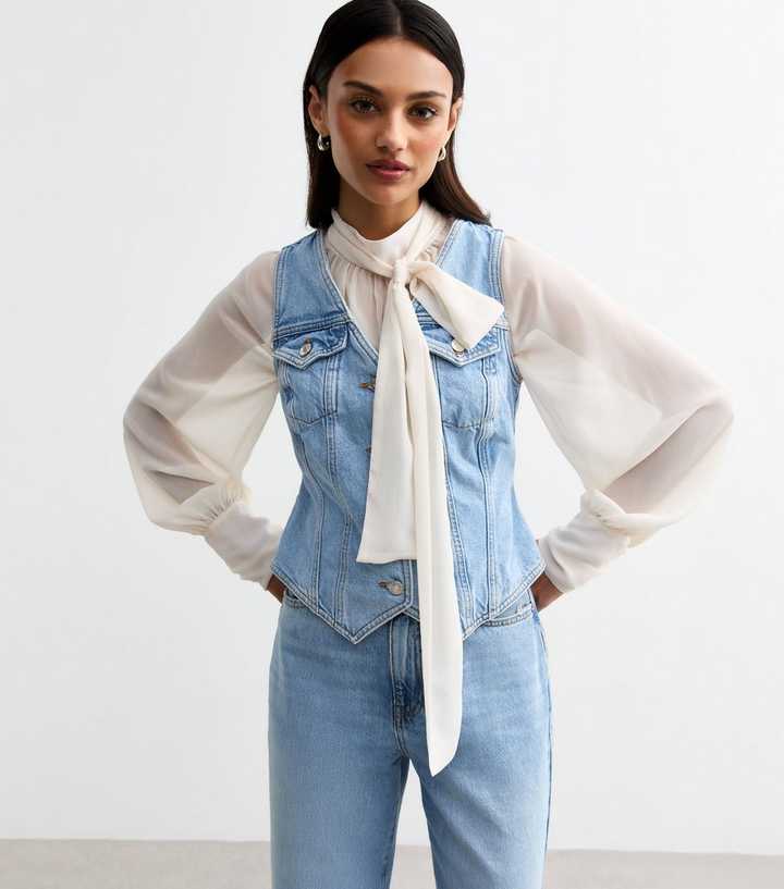 Blue Denim Waistcoat 