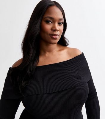 Black bardot jumper store