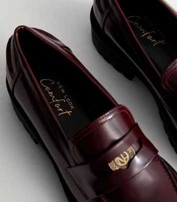 Burgundy loafers womens on sale