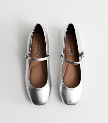 Silver mary janes online