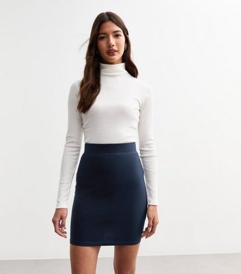 Jersey tube skirt navy hotsell