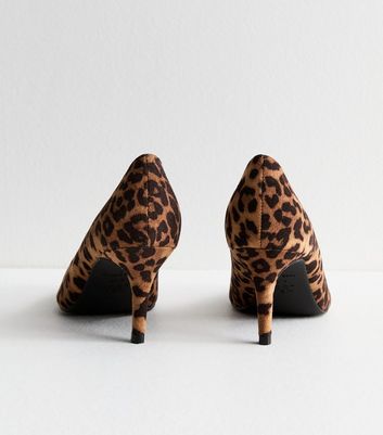 New look leopard print heels best sale