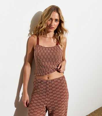 ONLY Rust Knit Sleeveless Top