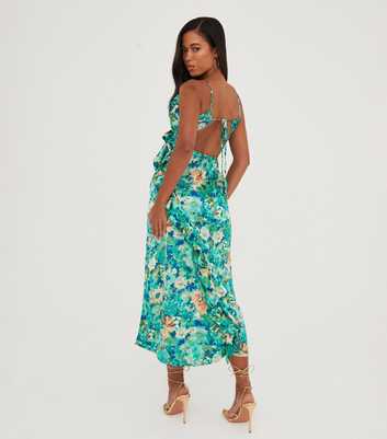 WKNDGIRL Floral Cut Out Maxi Dress