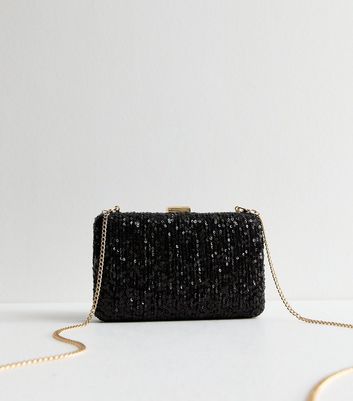 Black sparkly bag sale